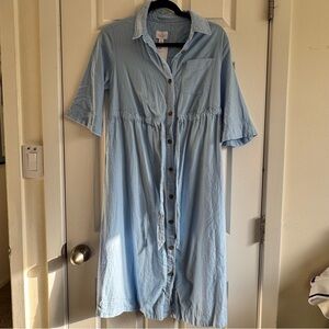 Maternity Light Blue Dress Size XS Isabel Maternity